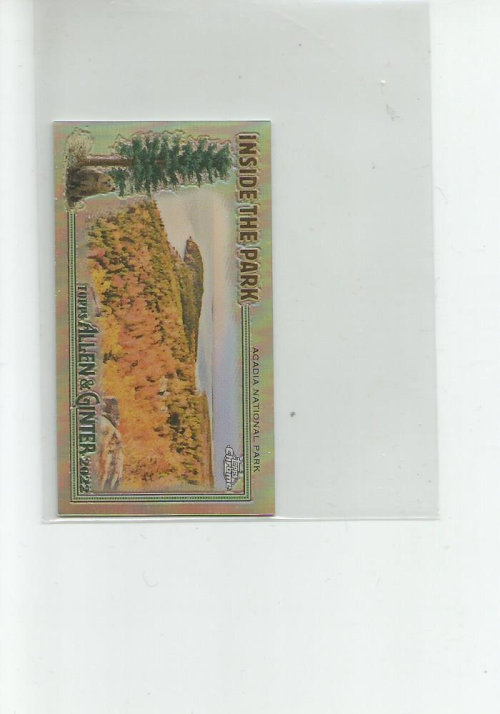 2022 Topps Ginter Chrome Mini Inside the Park Refractors ITP17 Acadia National Park-image