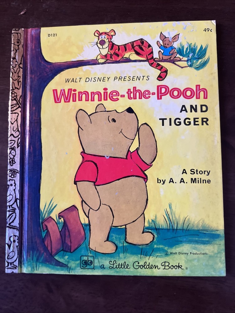 Winnie-the-Pooh and Tigger by  A. A. Milne 1974 Little Golden Book Walt Disney