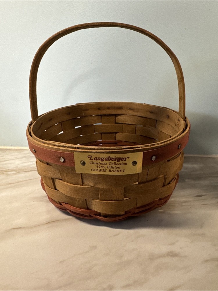 Longaberger Christmas Collection 1985 Edition Cookie Basket