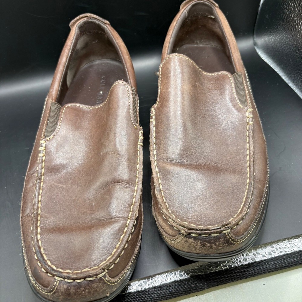 Cole Haan Leather Loafers Tucker Venetian Slip On Comfort Grandpacore  Size 9.5
