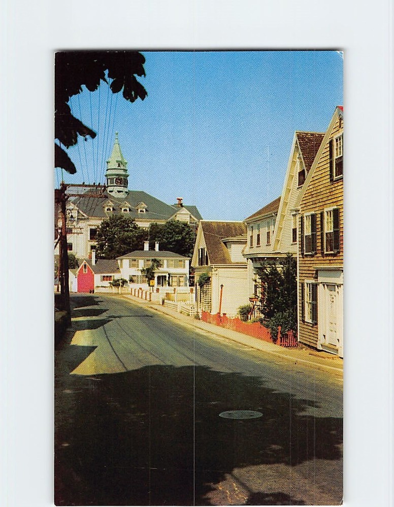 Postcard Bradford Street Provincetown Cape Cod Massachusetts USA North America