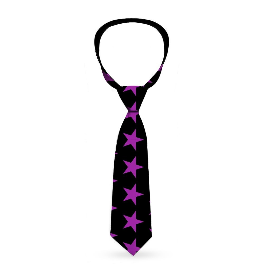 Necktie Standard - Star Black/Purple ACC NEWAnother great item from Rarewaves USA | Free delivery!