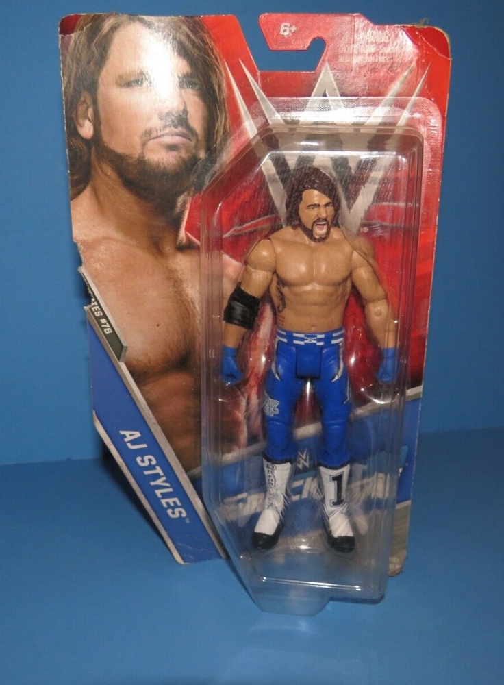Mattel Basic Wwe Series #76 AJ Styles Action Figure 2017 Smackdown NEW