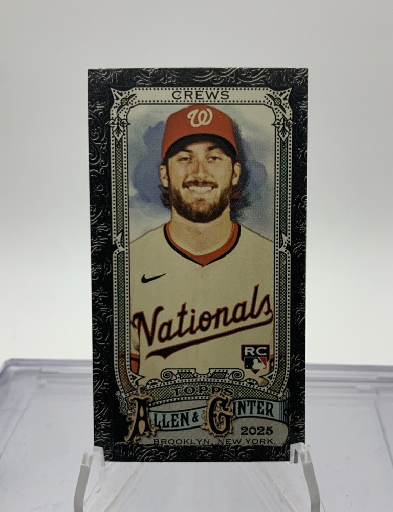 2025 Topps Allen & Ginter Baseball Dylan Crews Mini Black Border RC
