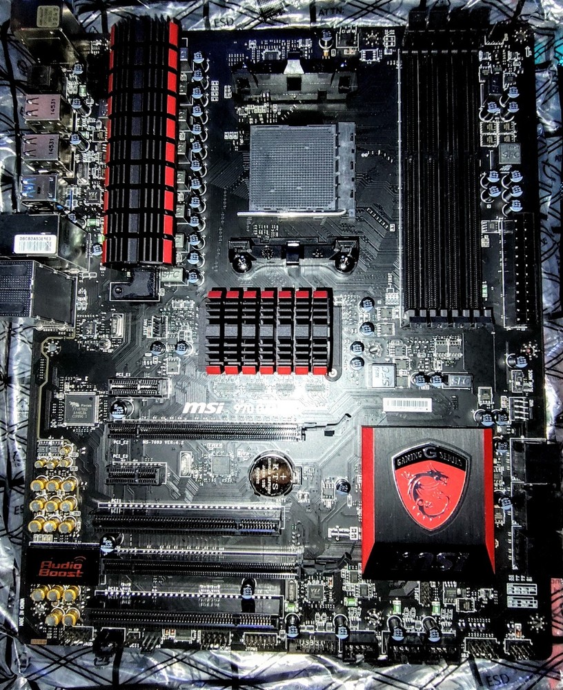 MSI 970 Gaming Motherboard Socket w/AM3-Fits AMD FX-8350 CPU-Open Box-Never Used