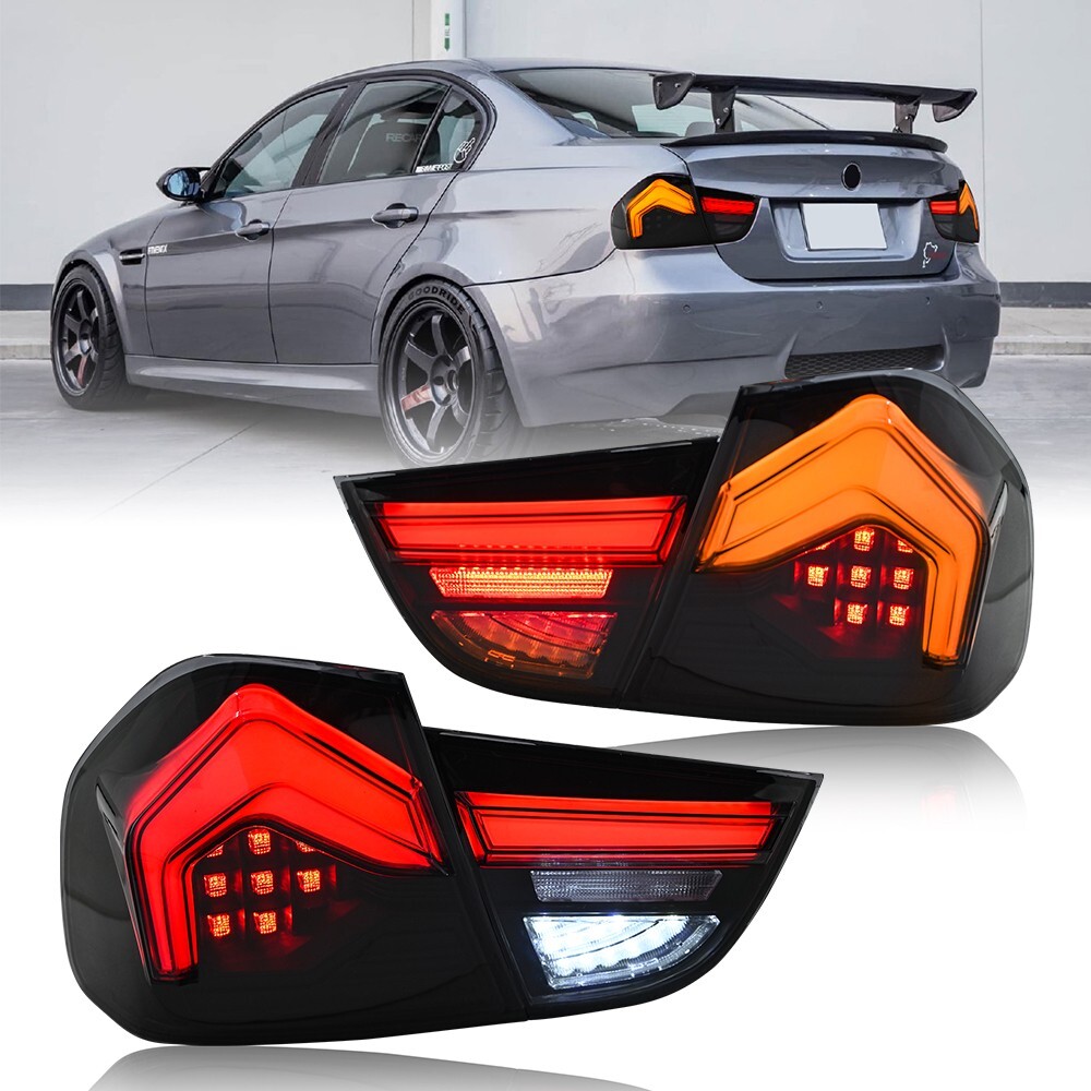 For BMW E90 3 Series 2009-2012 4-Door Sedan LED Tail Lights Assembly Rear Lamps