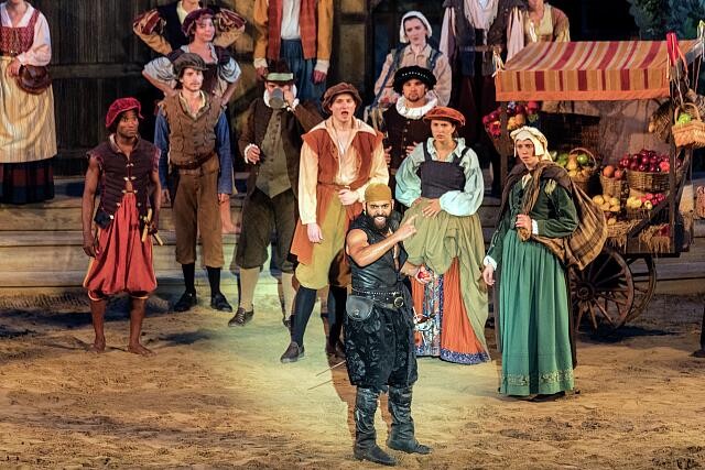 Photo:Manteo North Carolina 2017 The Lost Colony Outdoor Drama Cast Scene