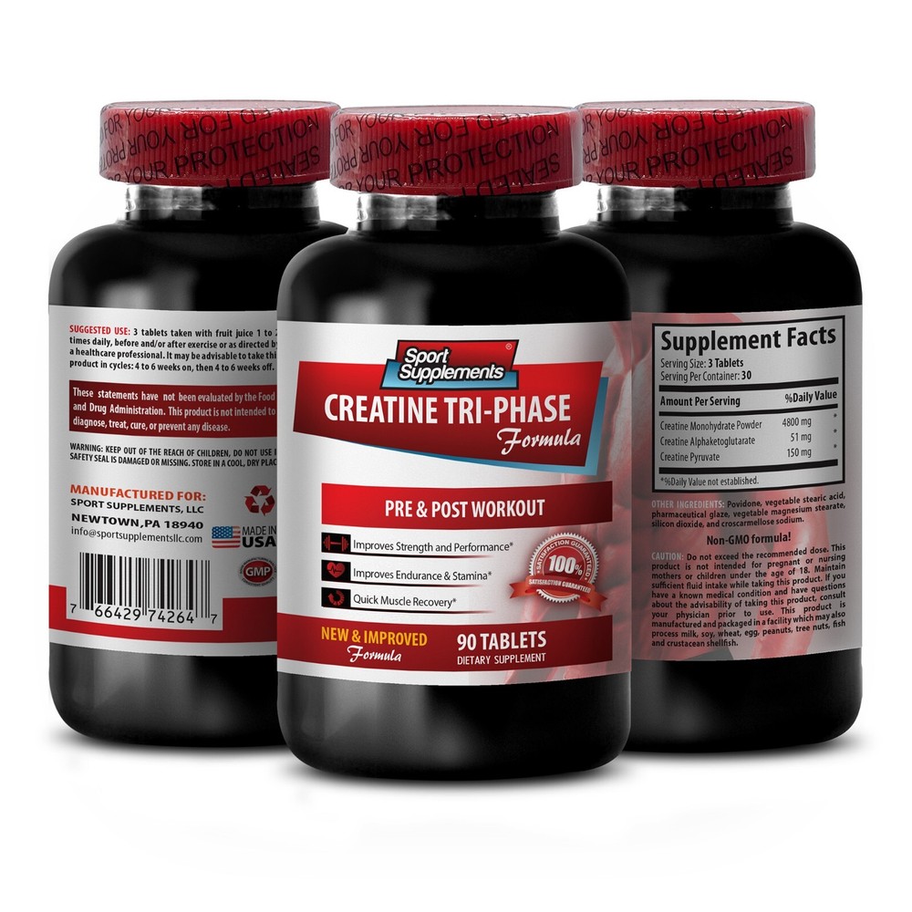 Pre Workout Supplement - Creatine 3X - Fast-Release Creatine 1B