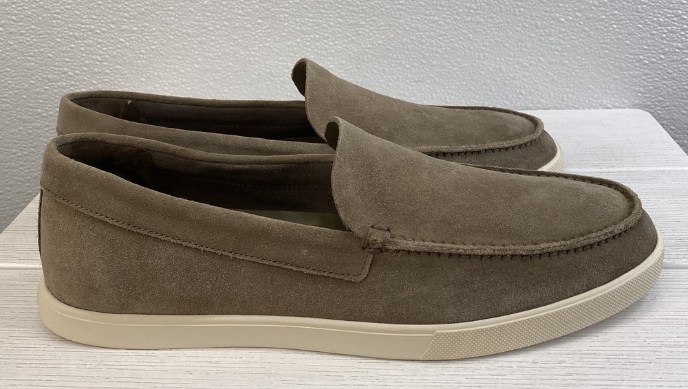 Vince Sonoma Loafers Men's Size 8.5 Flint Suede Casual Slip On Everyday Shoes