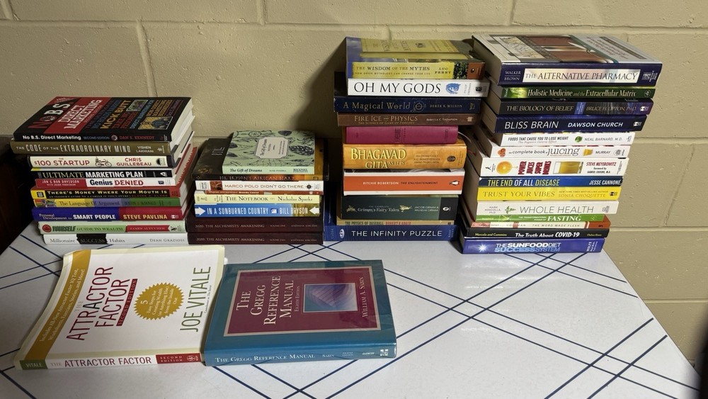 Misc Books Closeout Clearance Sale Bulk Lot 40 Titles — Mostly Brand New Or Like