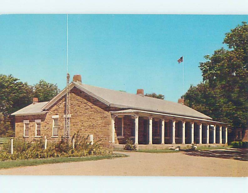 Unused Pre-1980 BUILDING Fort Larned - Near Hays & Dodge City Kansas KS hn7374