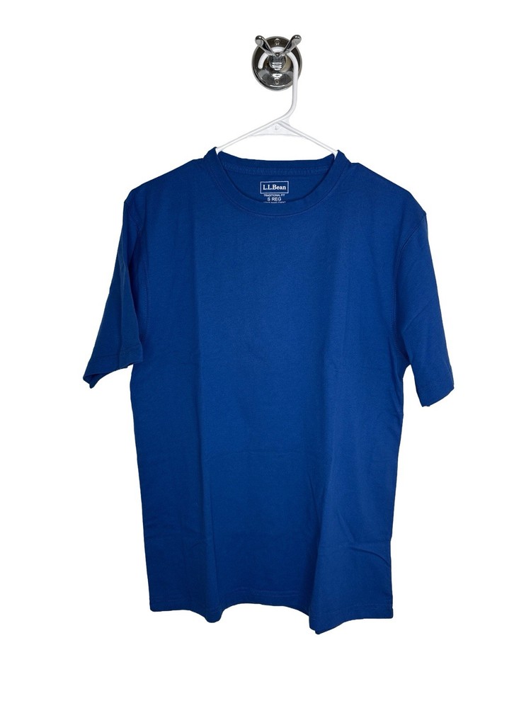 L.L. Bean Traditional Fit Men’s Jersey Cotton Blue Short Sleeve Crew Neck Tee S