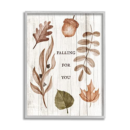Falling For You Fall Framed Wall Art, Design by Lil' Rue