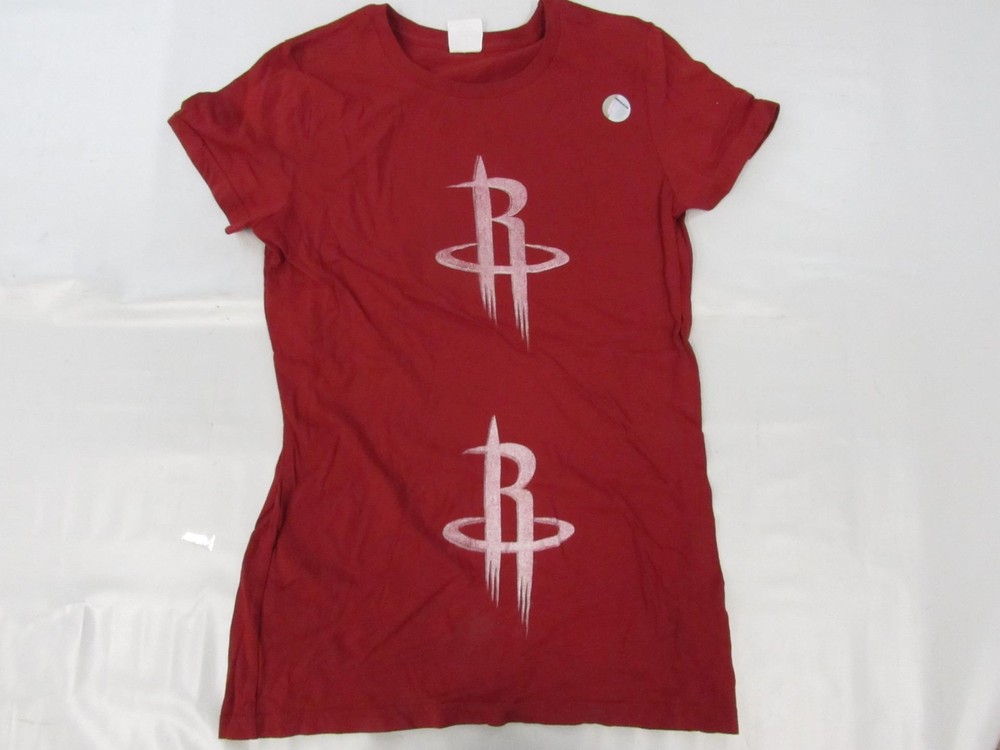 New Houston Rockets Women's Size S Small Red Adidas Short Sleeve Shirt