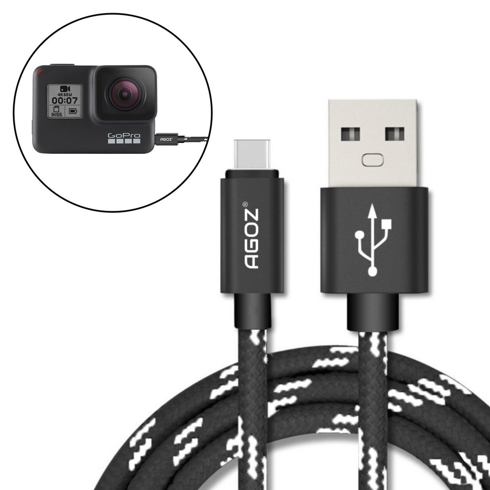 USB C Cable Fast Charger Type C Data Cord for GoPro Hero 12 11 10 9 8 7 6 MAX