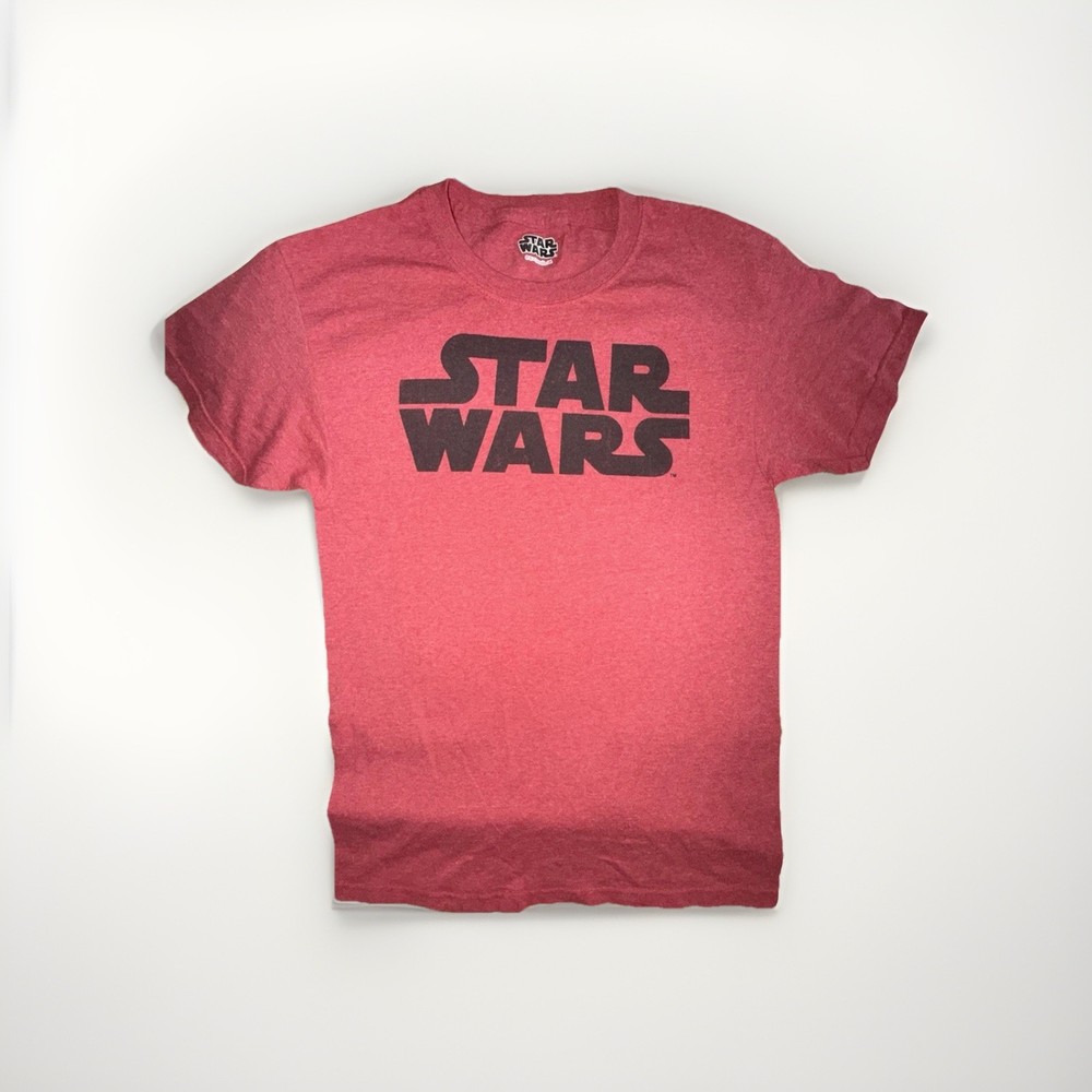 Star Wars Red Graphic Jersey Cotton Men's Crew Neck Short Sleeve T-Shirt M
