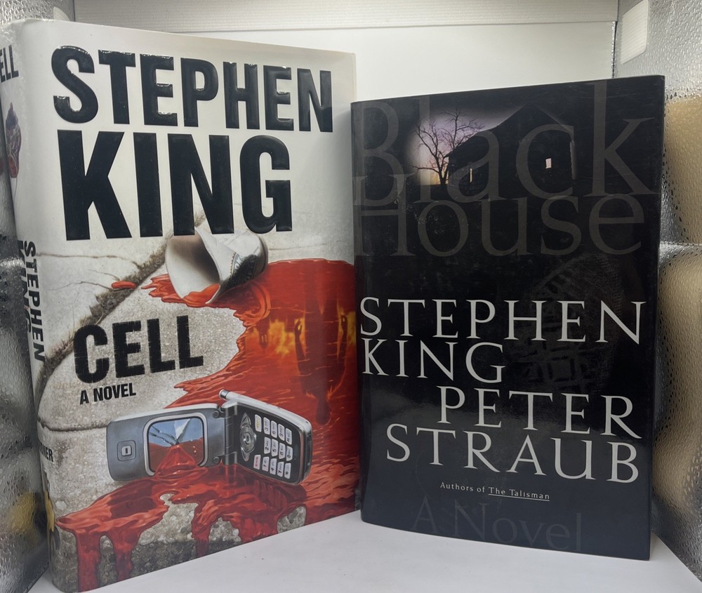 Stephen King Lot of 2 Black House, Cell, 1st Editions Books Hardcover