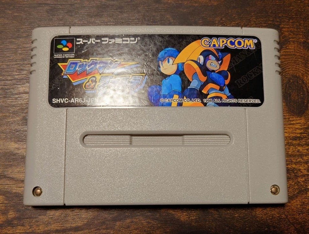 Nintendo Rockman & Forte Super Famicom SFC Game Cassette SNES 25