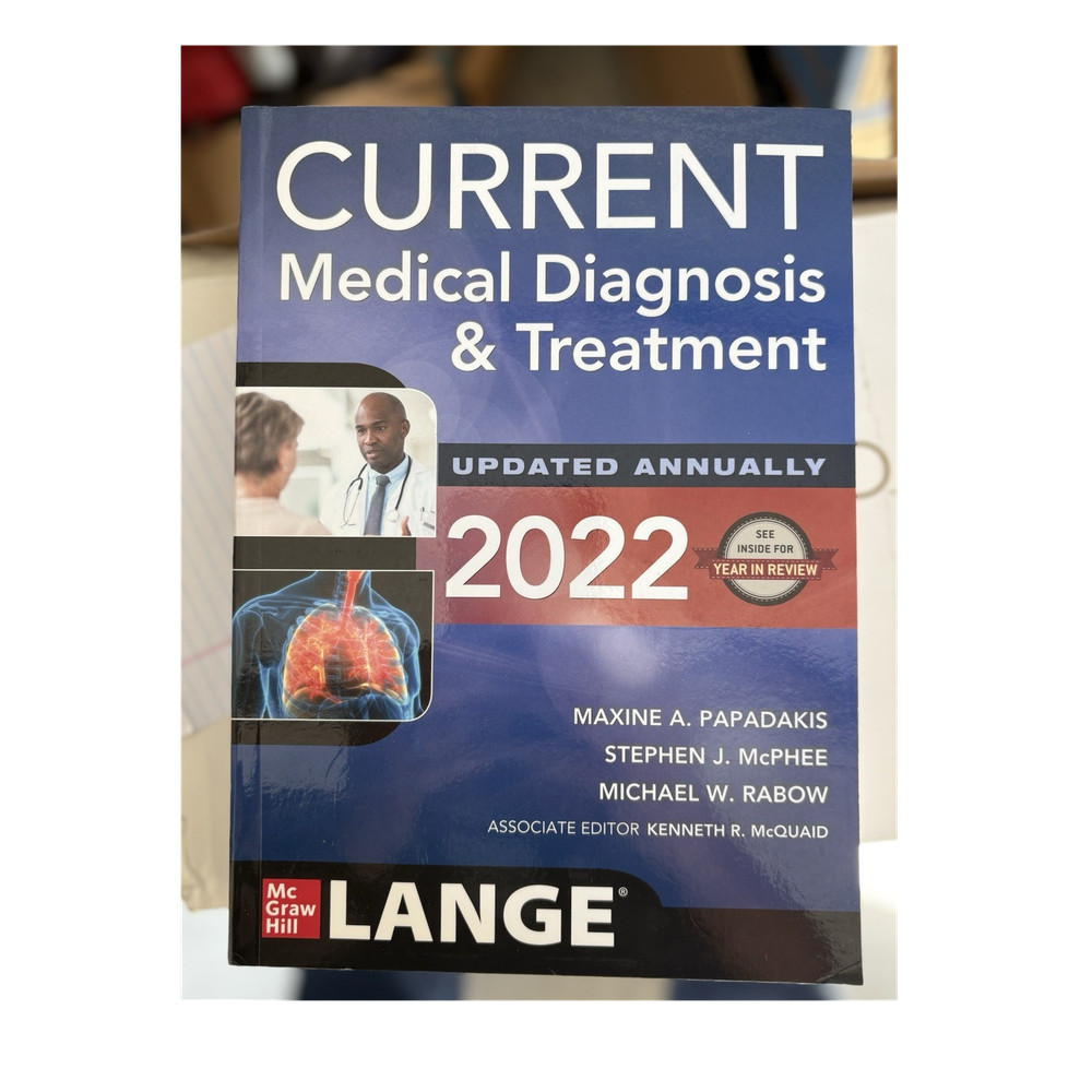 McGraw-Hill LANGE Current Medical Diagnosis & Treatment 2022 Paperback Illus