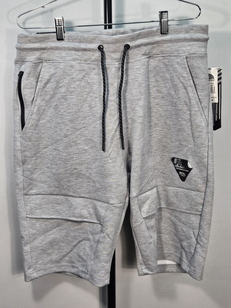 Southpole Men's Shorts  gray. Size L  Sportswear, Slim Fit.