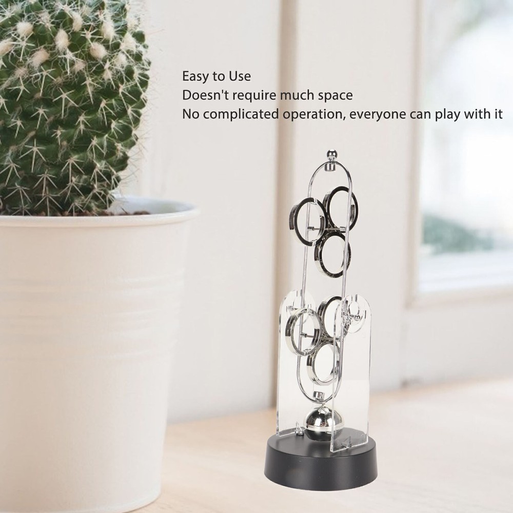 Perpetual Motion Device Decorative Physics Science Desk Toy Electronic Swinging