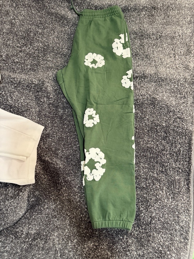 Denim Tears Wreath Sweatpants Green XL