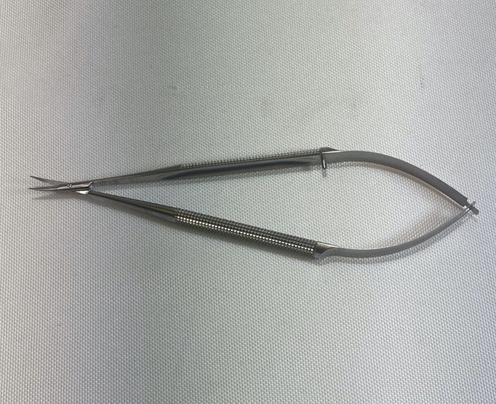 Accurate ASSI.SDC15R8 Dissecting Scissors 10mm Curved Blade 15cm Long OBGYN-image