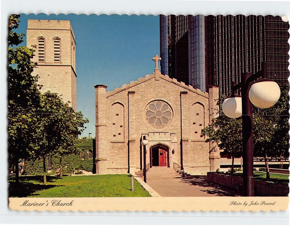 Postcard Mariner's Church Detroit Michigan