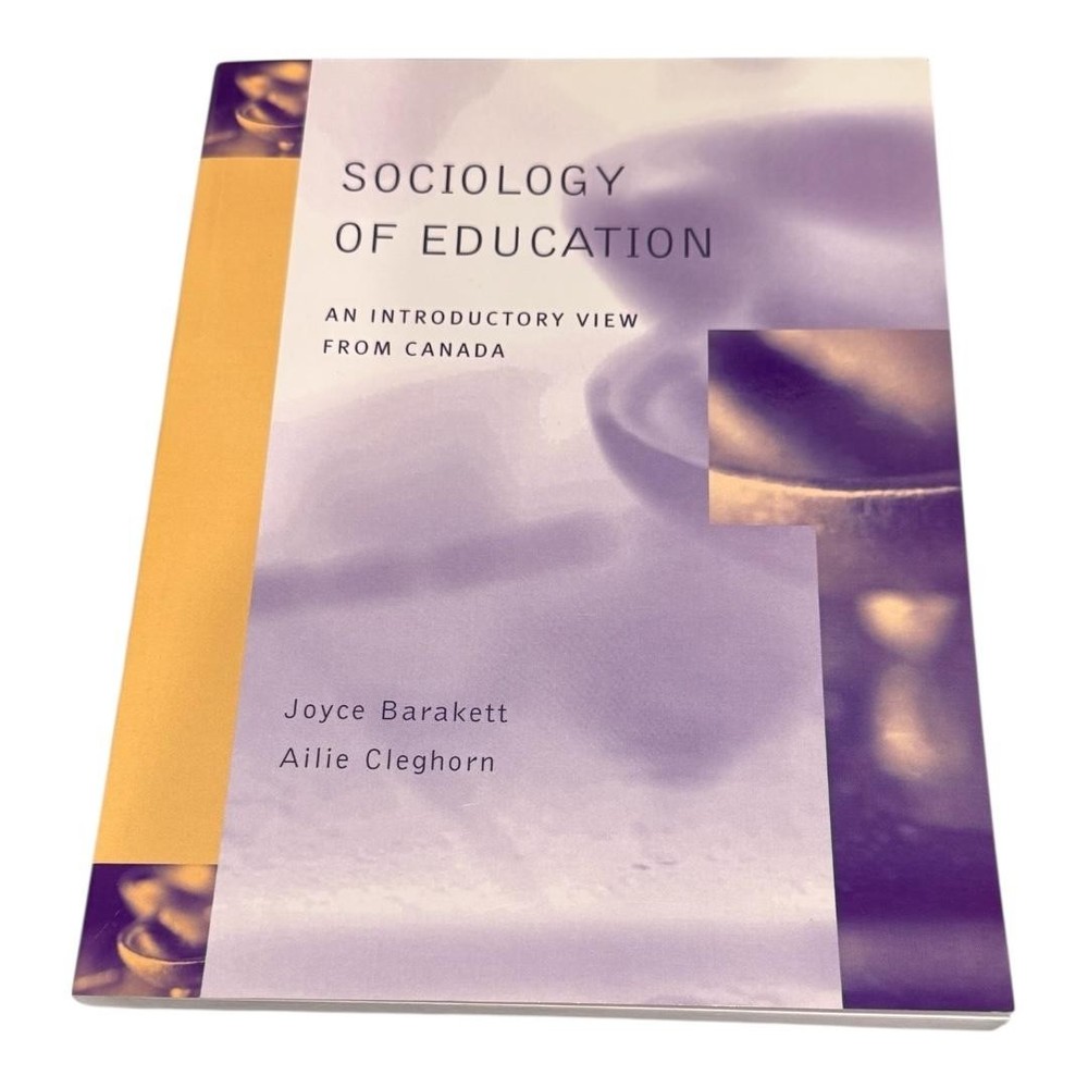 Vintage Sociology of Education An Introductory View from Canada Paperback Book