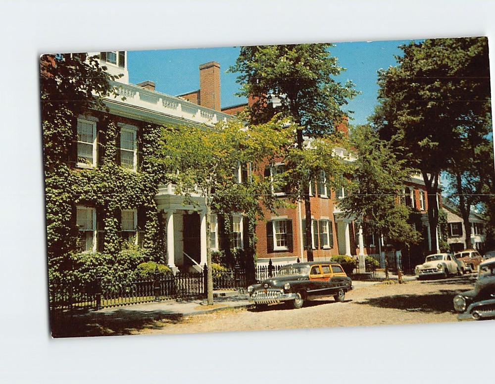Postcard The Three Bricks Nantucket Massachusetts USA