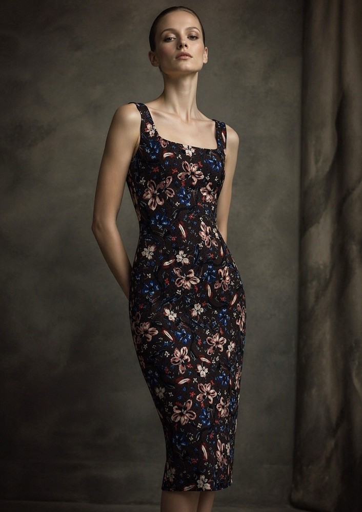 Erdem Designer Dress Women's 8 Floral Tailored Classic Sleeveless NWOT