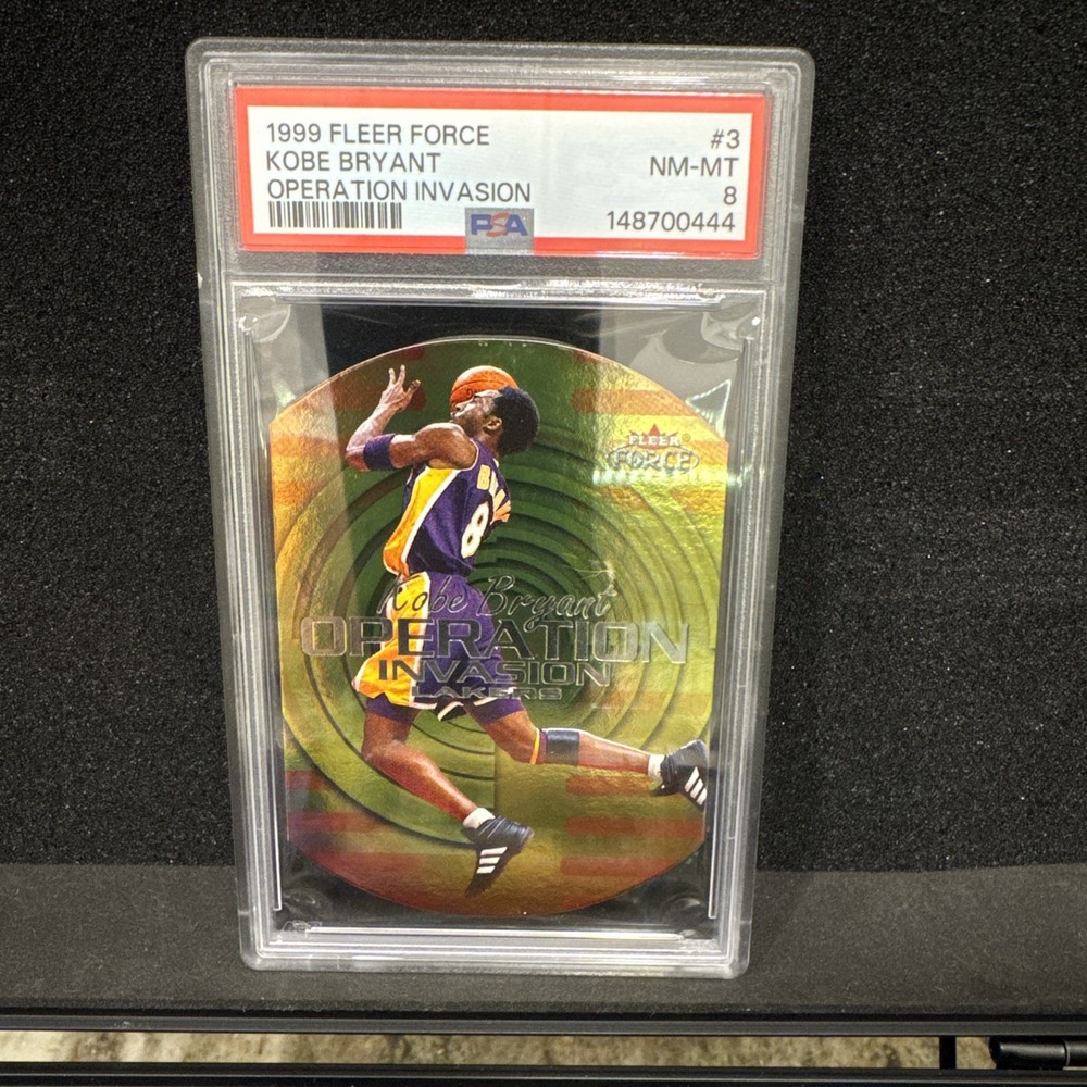 Kobe Bryant 1999-2000 Fleer Force #3 Operation Invasion L A. Lakers Psa 8 Mint