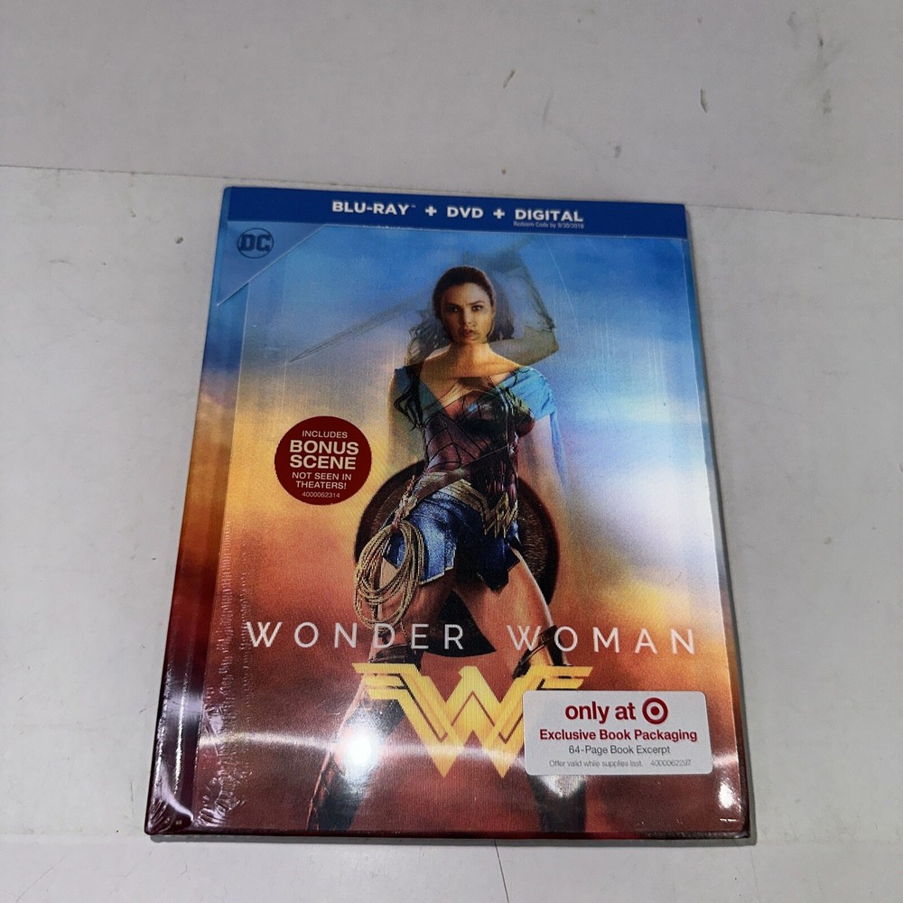 Wonder Woman (Blu-ray+DVD+Digital, 2017; Target Exclusive Lenticular DigiBook)