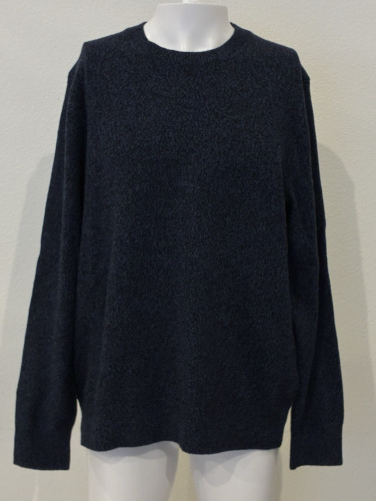 Vtg Banana Republic Mens Wool Marled Fisherman Sweater Italian Yarn Size XL