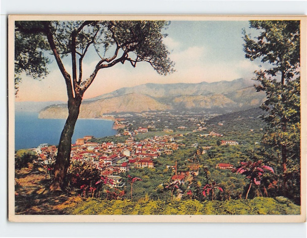 Postcard Panorama from Capodimonte Sorrento Italy