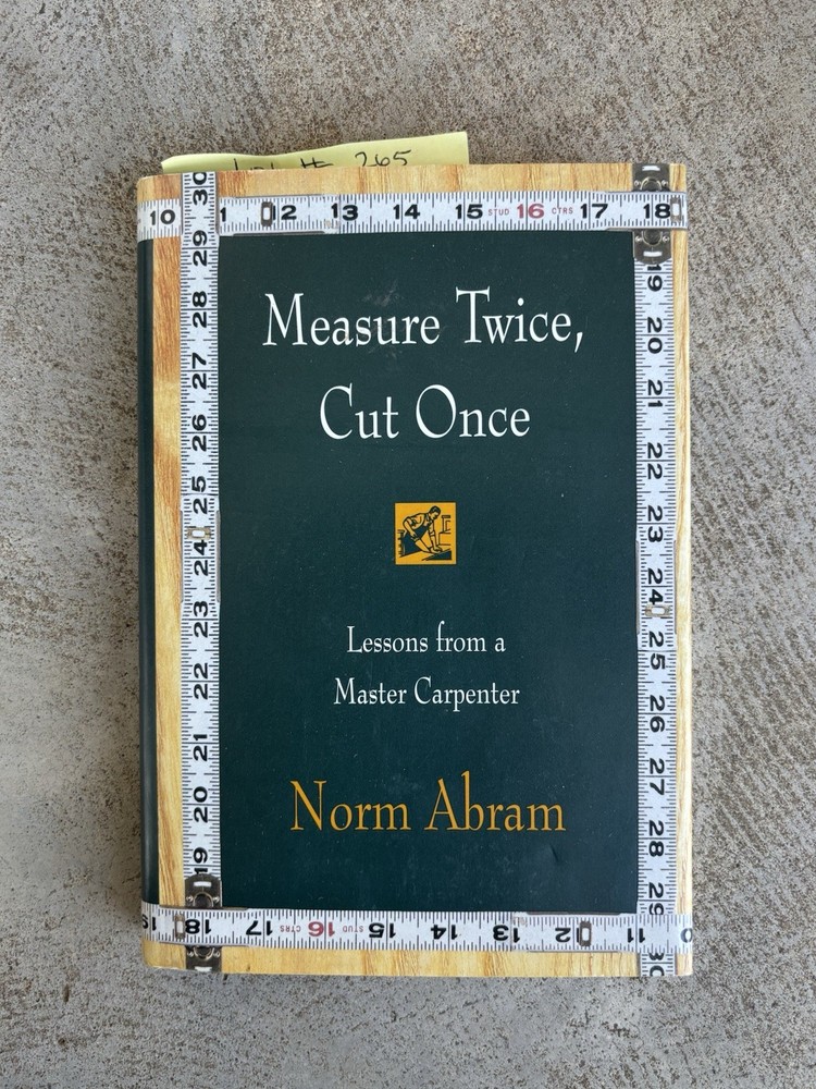 Measure Twice, Cut Once
