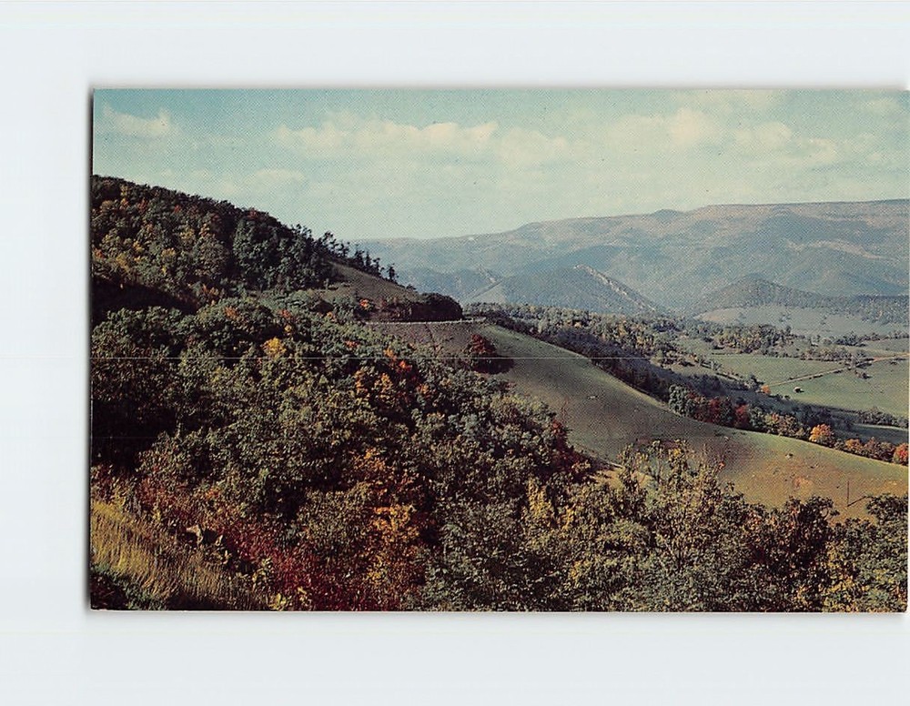 Postcard Scenic Highway US No. 33 West Virginia USA