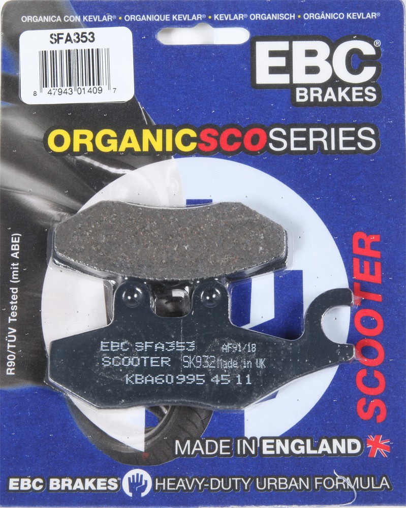 Standard Organic Brake Pads EBC SFA353