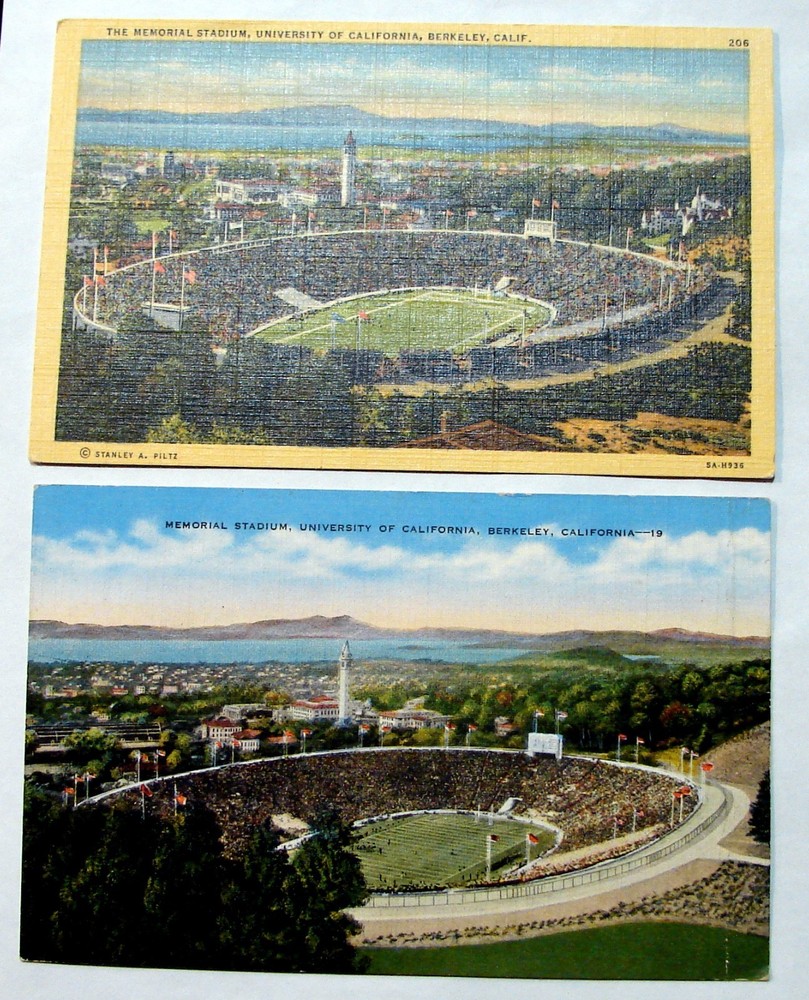 (2) Vtg Linen Postcards 
