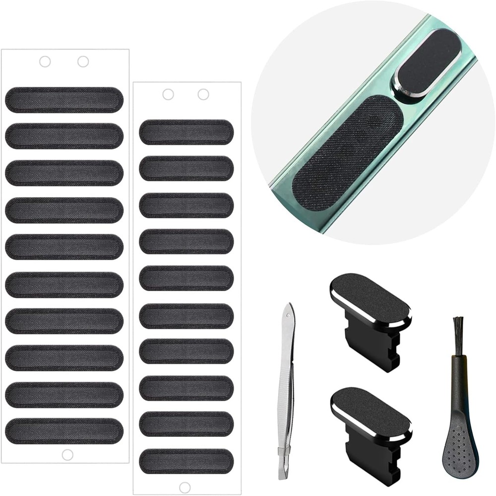 Phone Speaker Dustproof Stickers Protector, Mesh Speaker Anti Dust Adhesive C...