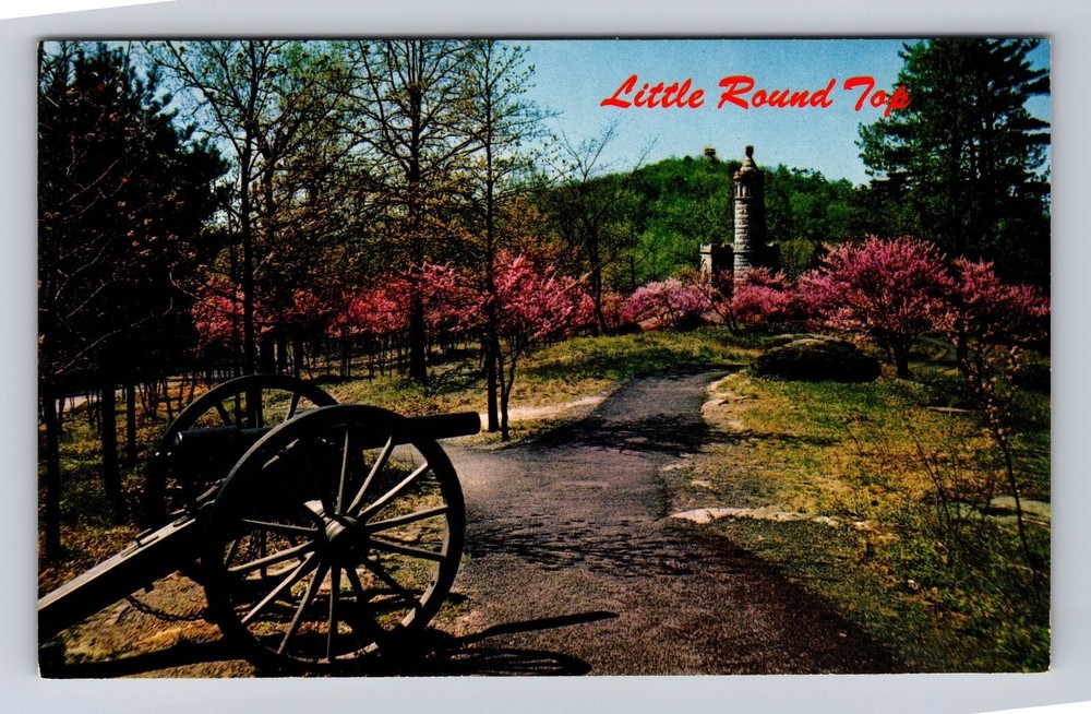 Gettysburg PA-Pennsylvania, Summit Of Little Round Top Vintage Postcard