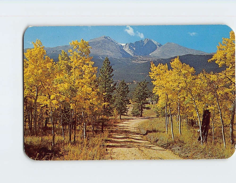 Postcard Long's Peak Estes Park Rocky Mountain National Park Colorado USA