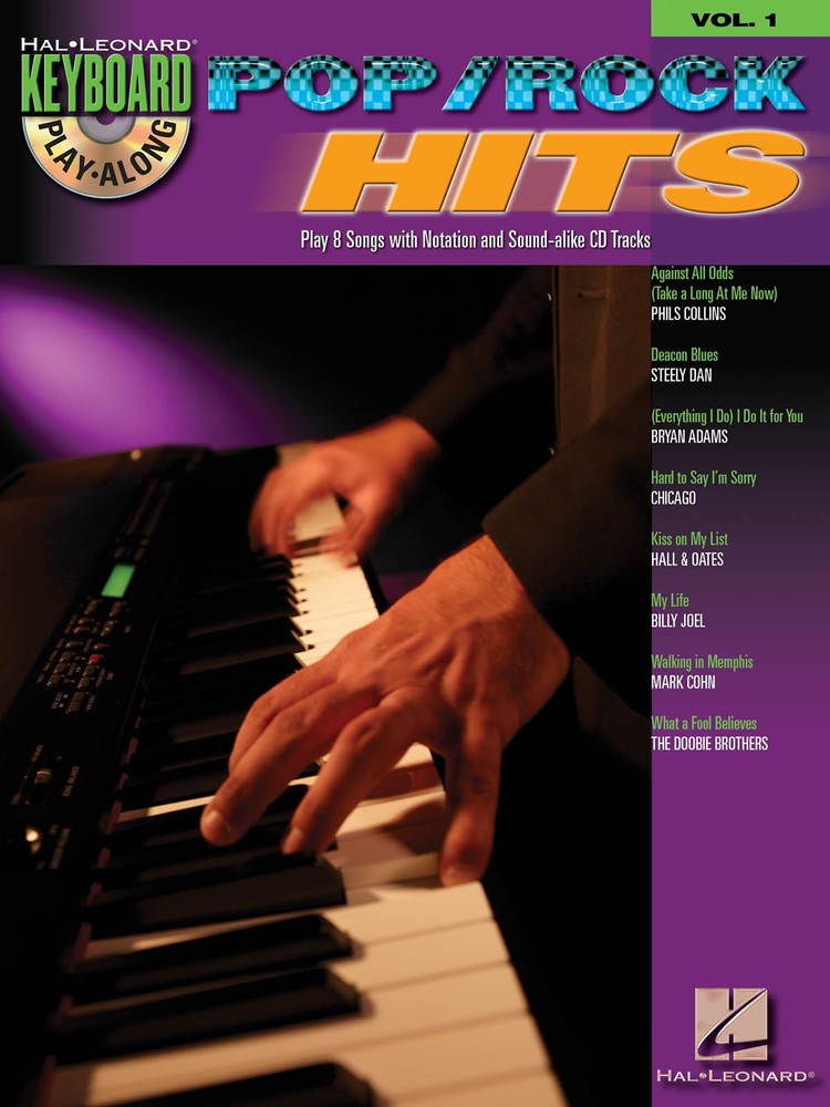Pop Rock Hits for Keyboard Play-Along Vol 1 Piano Sheet Music Songs Book CD Pack