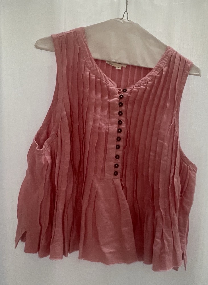 Anthropologie Pink Lottie Top XL