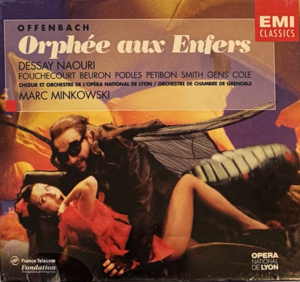 Offenbach—Orphée aux Enfers (Dessay, Naouri; Minkowski). 2CD, libretto, new