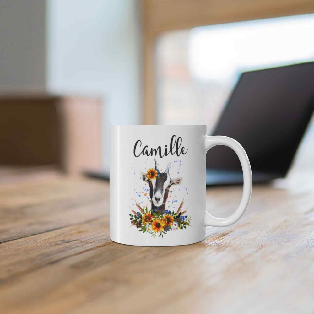 Goat Mug Personalized Goat Lover Gift Goat Mugs Farm Girl Gift Personalized Goat