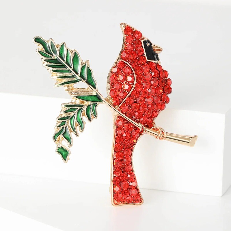 New Style Rhinestone Enamel Bird Animal Brooch Cute Exquisite Animal Accessories