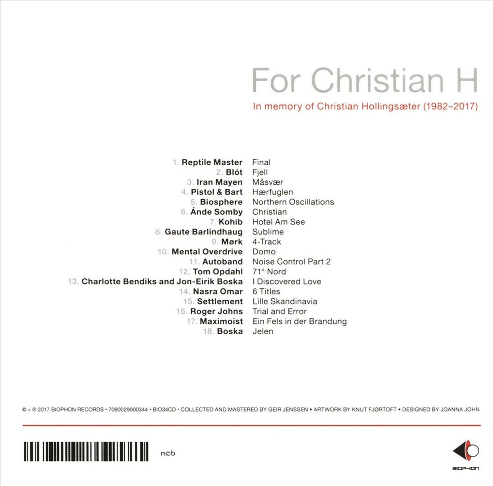VARIOUS ARTISTS FOR CHRISTIAN H NEW CD