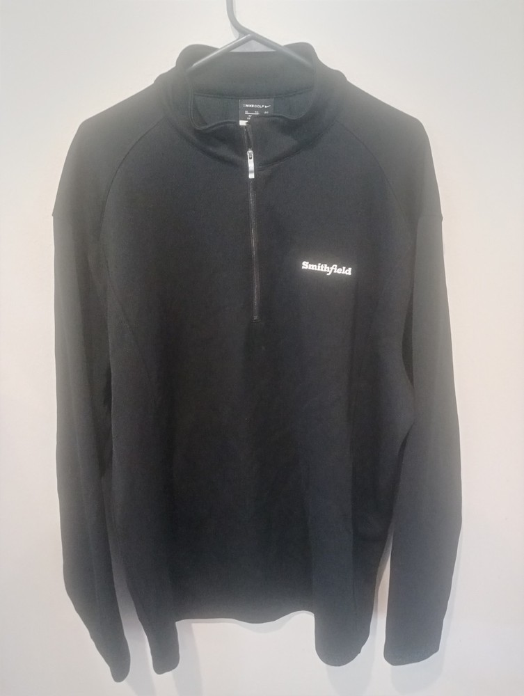 Nike Pullover Mens Xtra Large Black Golf Activewear Long Sleeve Quarter Zip