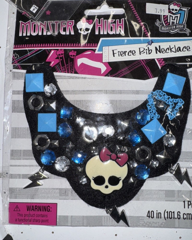 Monster High Bib Necklace Halloween Costume Accessory Dress Up Cosplay